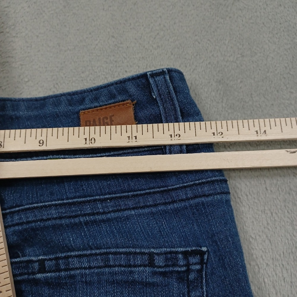 Paige Jeans Womens 24 Blue Denim Hidden Hills Straight Stretch‎ Modern Pockets - Picture 8 of 8